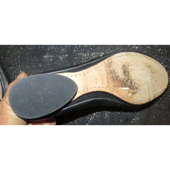 BOGO Joan & David Circa Comfort 365 Black Leather Tassel Embellished Ballet Flat - Picture 4 of 6